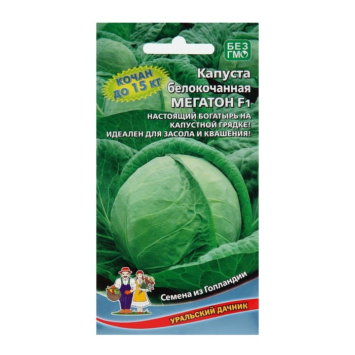 Семена Капусты белокочанной Семена Капусты белокочанной "Мегатон", F1, 10-12 шт.