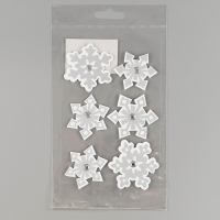 Набор налеек из фетEVAра "Снежинки", 6 шт Набор налеек из фетEVAра "Снежинки", 6 шт