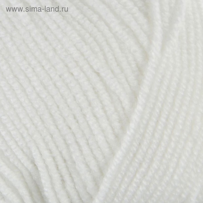 Пряжа "Superlana Klasik" 25% шерсть, 75% акрил 280м/100гр (55 белый)