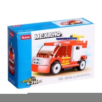 Конструктор инерционный Механо &laquo;Пожарная&raquo;, 55 деталей