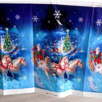 Новогодняя скатерть одноразовая, «Дед Мороз», 137х180 см., на новый год Новогодняя скатерть одноразовая, «Дед Мороз», 137х180 см., на новый год