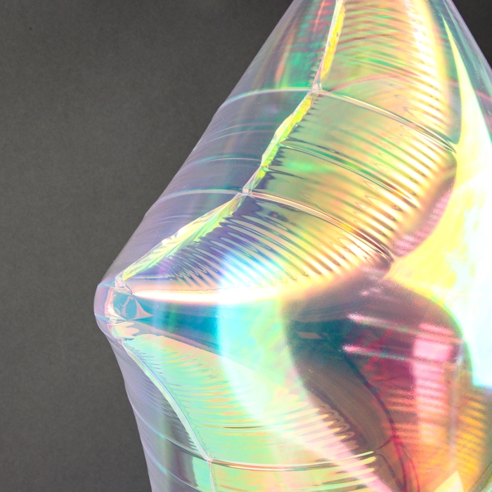 Шар фольгированный 18 Шар фольгированный 18" «Звезда», цвет прозрачный перламутровый градиент