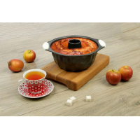 Форма для выпечки Доляна &laquo;Немецкий кекс. Забота&raquo;, 28&times;23,5&times;10,5 см, с силиконовыми ручками, антипригарное покрытие, цвет чёрный