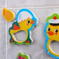 Игрушка пазл для ванны "Утята" с сачком + удочка, Крошка Я