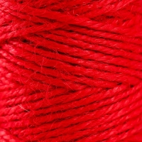 Пряжа 100% джут "Красный" 50 метров 4х4х10 см Пряжа 100% джут "Красный" 50 метров 4х4х10 см