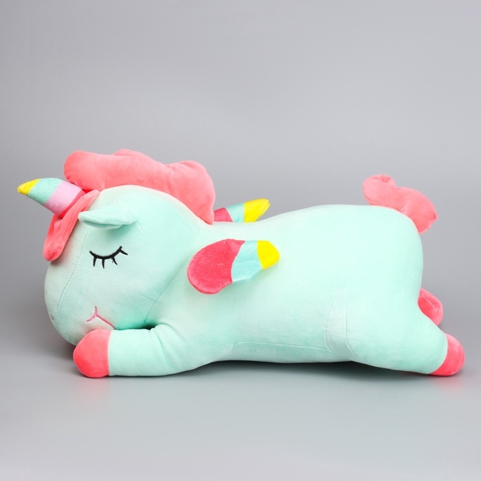 Шкурка мягкой игрушки Шкурка мягкой игрушки "Единорог" с пледом, 50 см, цвет голубой