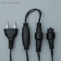 Гирлянда &laquo;Бахрома&raquo; 3 &times; 0.9 м, IP44, УМС, тёмная нить, 232 LED, свечение мульти, 220 В