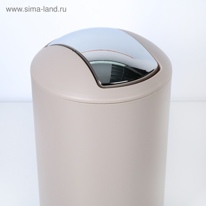 Набор аксессуаров для ванной комнаты SAVANNA &laquo;Сильва&raquo;, 6 предметов (дозатор, мыльница, 2 стакана, ёршик, ведро), цвет серый