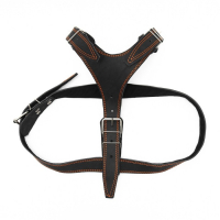 Шлейка кожаная "Караульная" на фетре, 3,6 см, ОШ 40-74 см, ОГ 95-110 см, чёрная Шлейка кожаная "Караульная" на фетре, 3,6 см, ОШ 40-74 см, ОГ 95-110 см, чёрная