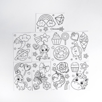 Набор для творчества &laquo;Раскрась витражики: единорог&raquo;, 20 шт в наборе