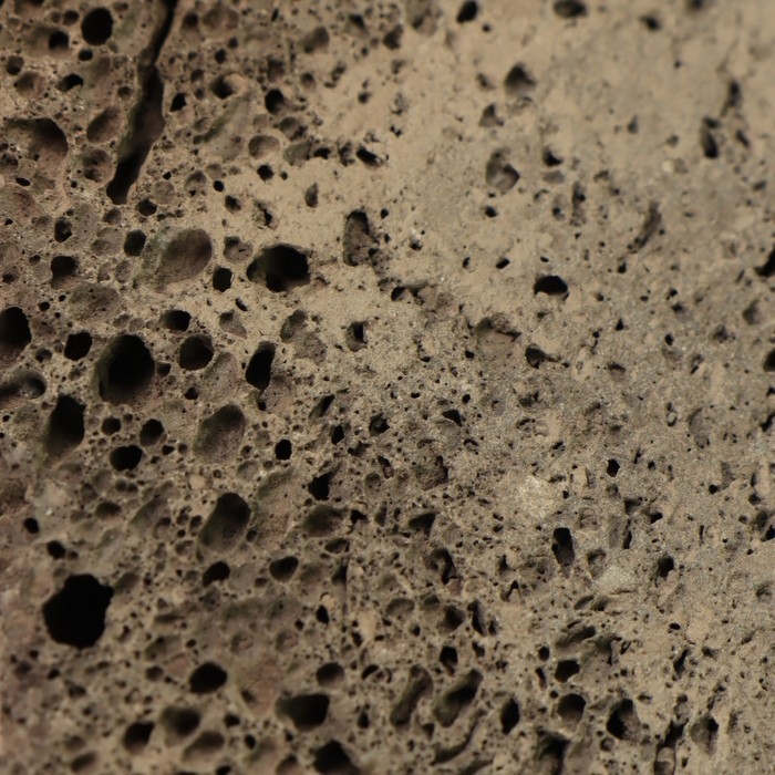 Натуральная пемза для педикюра, с подвесом, 8 &times; 8 см, в коробке, цвет коричневый