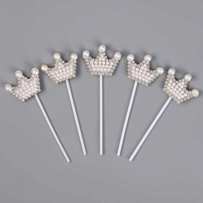 Набор топперов «Корона», набор 5 шт. Набор топперов «Корона», набор 5 шт.