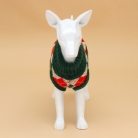 Свитер "Шахматы",  XL (ДС 34, ОШ 34, ОГ 32-51 см)