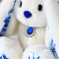 Мягкая игрушка зайка "Li в кокошнике ", заяц Мягкая игрушка зайка "Li в кокошнике ", заяц