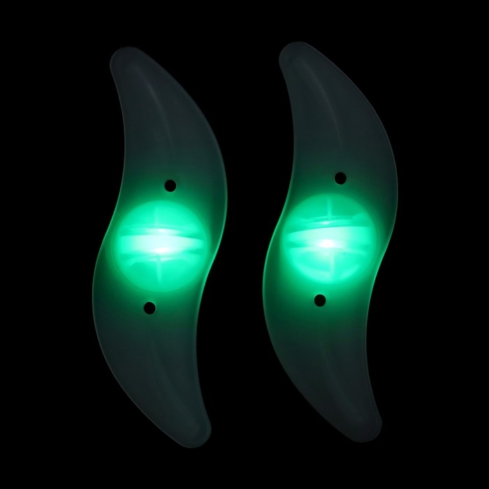 Фонарь велосипедный на спицу, водонепроницаемый, 1 диод, 12.5 х 3.5 х 2 см, 2 шт, зеленый Фонарь велосипедный на спицу, водонепроницаемый, 1 диод, 12.5 х 3.5 х 2 см, 2 шт, зеленый