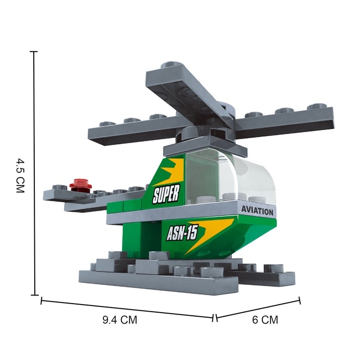 Конструктор &laquo;Вертолёт&raquo;, 33 детали