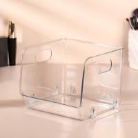 Органайзер для хранения, с ручками, 1 секция, 16,5 &times; 15 &times; 13 см, цвет прозрачный