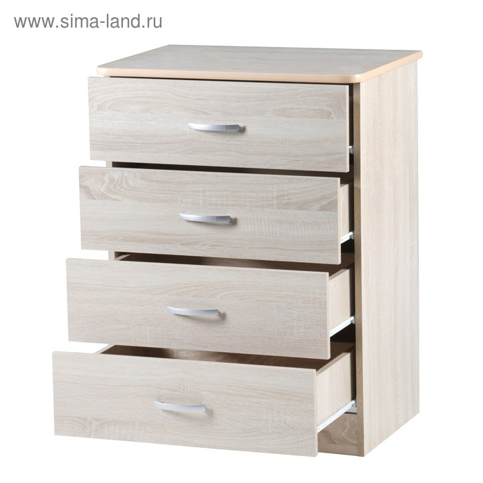 Комод 640, 640х450х851, Дуб сонома светлый Комод 640, 640х450х851, Дуб сонома светлый