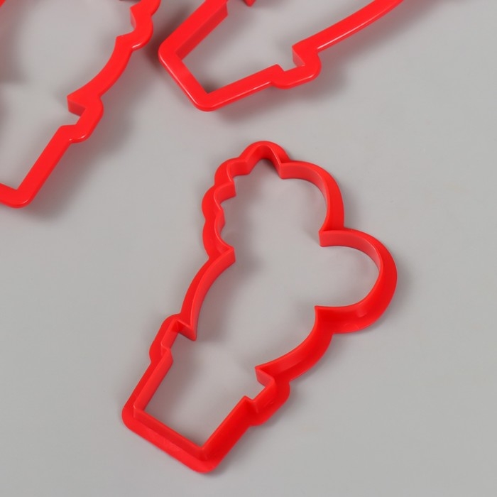 Каттеры для полимерной глины Каттеры для полимерной глины "Кактусы" набор 3 шт 8,8х5,4 см 10,7х4,7 см, 10х6,7 см