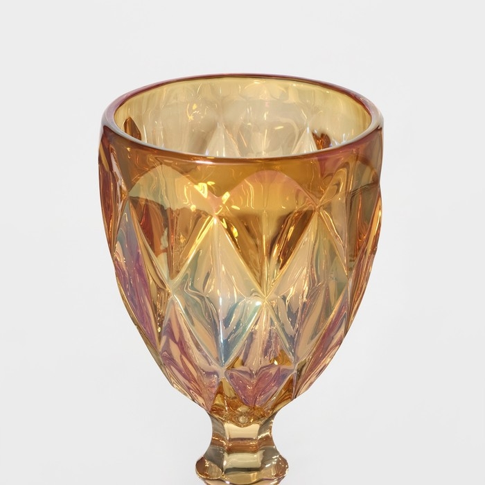 Бокал для вина стеклянный Magistro «Круиз», 250 мл, 8×15,3 см, цвет оранжевый Бокал для вина стеклянный Magistro «Круиз», 250 мл, 8×15,3 см, цвет оранжевый