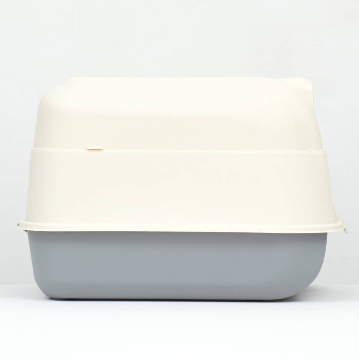 Туалет закрытый с откидным верхом 36 х 51 х 34 см, серый