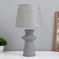 Лампа настольная "Джу" 1х40Вт Е14 серый 22х22х37см Лампа настольная "Джу" 1х40Вт Е14 серый 22х22х37см