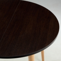 Стол раскладной, 900х900/1340х755, Дуб венге