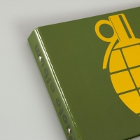 Фотоальбом 25 листов (уголки+кольца) "Граната" тиснение 19х27х3 см