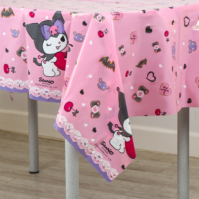 Скатерть Kuromi «Любимая вишенка», 120х180 см Скатерть Kuromi «Любимая вишенка», 120х180 см