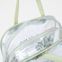 Косметичка на молнии, цвет зелёный Косметичка на молнии, цвет зелёный