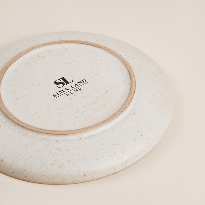 Тарелка керамическая SL Home &laquo;Райяс&raquo;, d=16,5 см, цвет бежевый