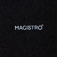 Набор тарелок фарфоровых Magistro Carbon, 26&times;23 см, цвет чёрный