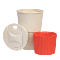 Термостакан для кофе, 380 мл, с крышкой, 12.4 × 8.6 см, PP пластик, красный Термостакан для кофе, 380 мл, с крышкой, 12.4 × 8.6 см, PP пластик, красный