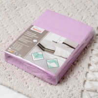 Простыня на резинке, размер 140х200х20см, фиалковый, кулирка 120гр, 100% хлопок Простыня на резинке, размер 140х200х20см, фиалковый, кулирка 120гр, 100% хлопок