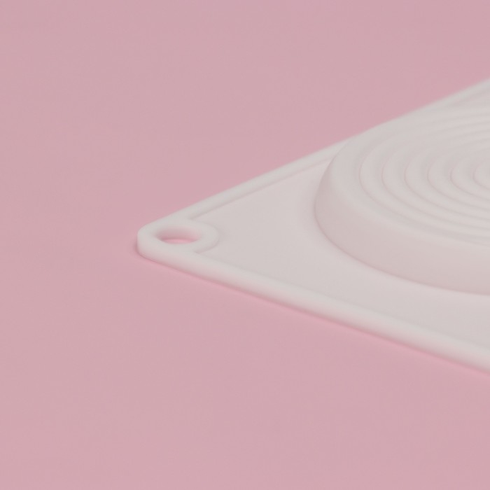 Форма для муссовых десертов и выпечки Доляна &laquo;Гипноз&raquo;, силикон, 30&times;17,5&times;0,5 см, 6 ячеек (d=7,7 см), цвет белый