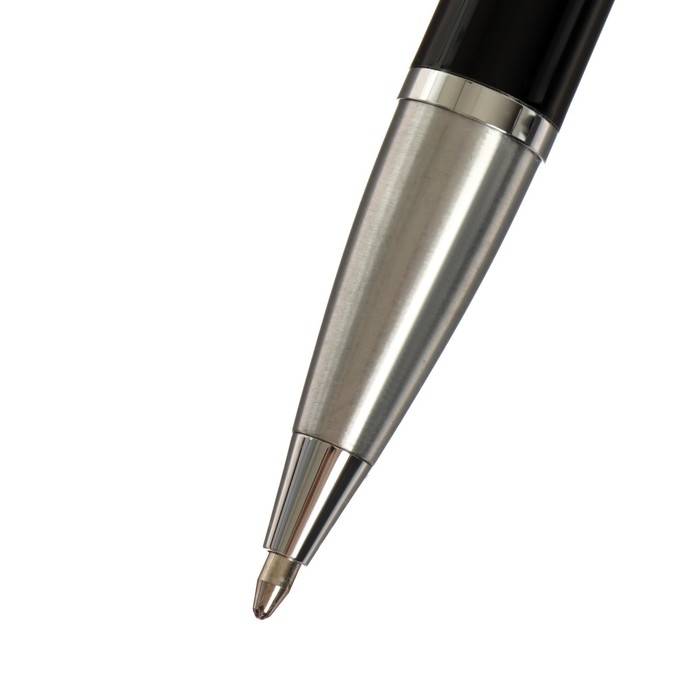 Ручка подарочная шариковая, в кожзам футляре, автоматическая, ПБ IM, корпус чёрный/серебро Ручка подарочная шариковая, в кожзам футляре, автоматическая, ПБ IM, корпус чёрный/серебро