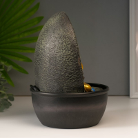 Фонтан настольный от сети "Лакшми в золотом одеянии у водопада" 28х19х19 см