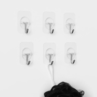 Крючки самоклеящиеся Доляна &laquo;Классика&raquo;, 6 шт, цвет прозрачный