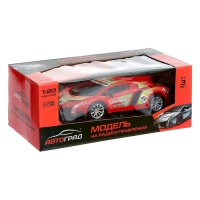 Машина радиоуправляемая &laquo;Суперкар&raquo;, на батарейках, цвет красный
