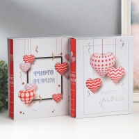 Фотоальбом на 200 фото 10х15 см "Объемные сердца" МИКС 26х20,5х5,6 см Фотоальбом на 200 фото 10х15 см "Объемные сердца" МИКС 26х20,5х5,6 см