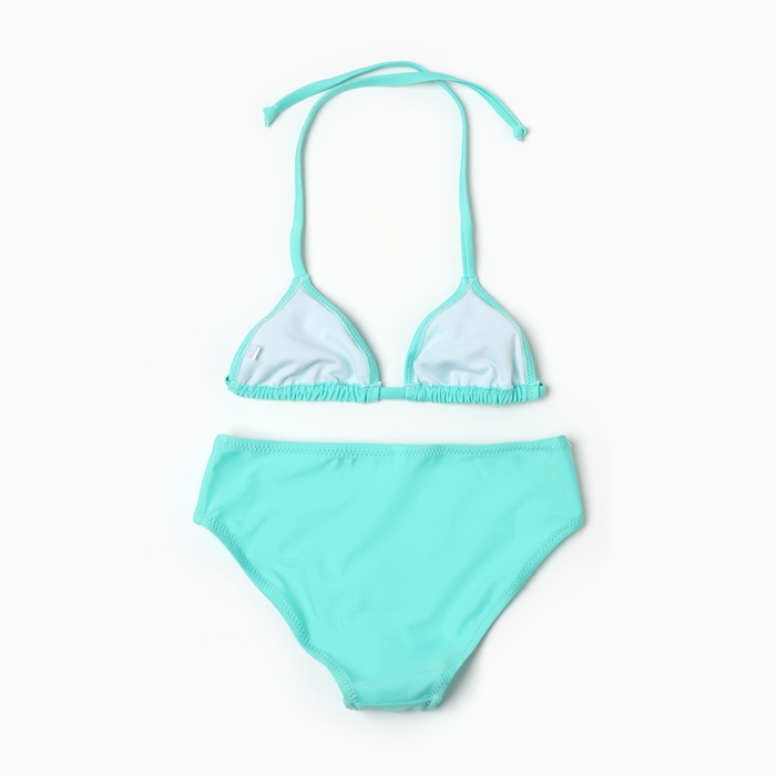 Купальник раздельный для девочек, цвет бирюзовый, рост 110-116 см