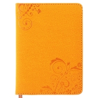 Ежедневник недатированный А6, 100 листов в линейку, обложка пвх, МИКС