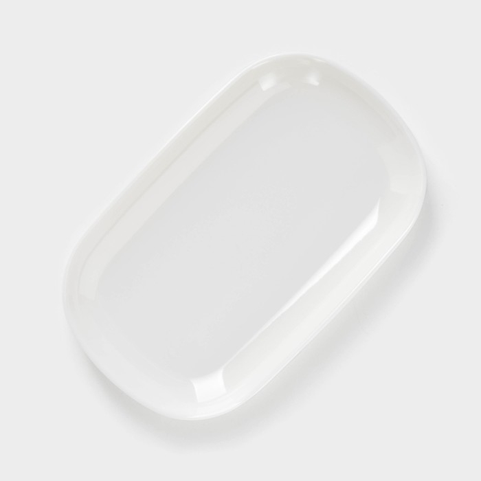 Блюдо прямоугольное &laquo;Селина&raquo;, 18&times;11,2&times;1,8 см, цвет белый