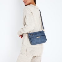 Сумка кросс-боди на молнии, цвет синий Сумка кросс-боди на молнии, цвет синий