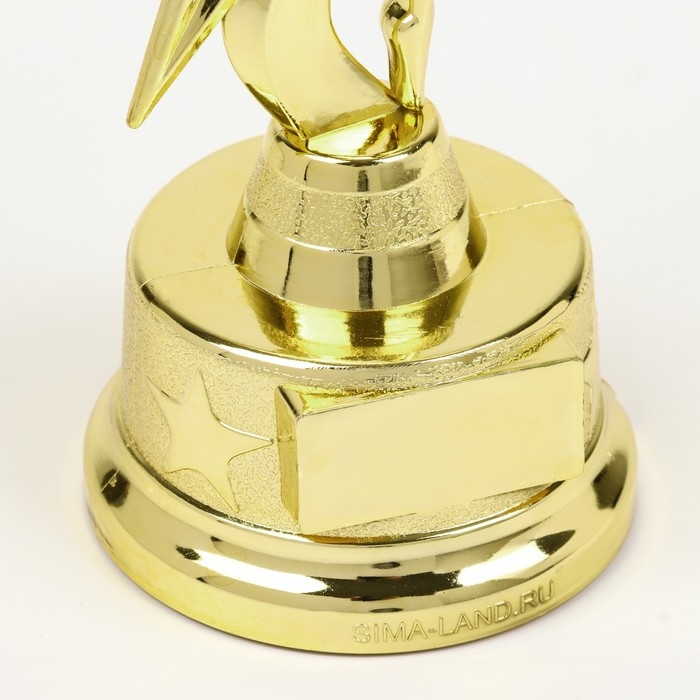 Наградная фигура под нанесение &laquo;Человек в полете&raquo;, золото, пластик, 21,5 х 7,5 см