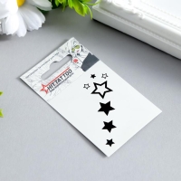 Татуировка на тело "Черные звезды" 5,3х6,3 см Татуировка на тело "Черные звезды" 5,3х6,3 см