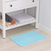 Коврик для дома Доляна &laquo;Букли&raquo;, 40&times;60 см, цвет голубой