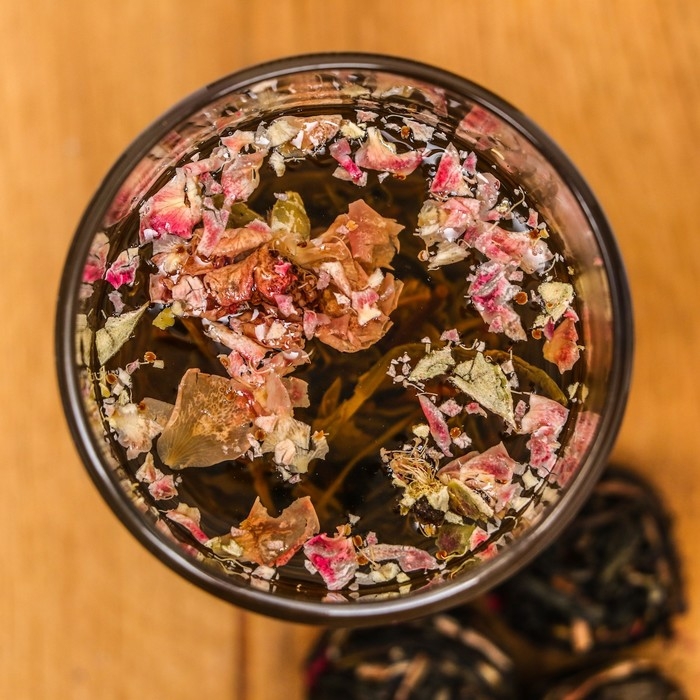 Китайский связанный зеленый чай "Роза", 50 г (+ - 5 г)