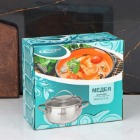 Кастрюля &laquo;Медея&raquo;, 3.2 л, d=20 см, капсульное дно, индукция