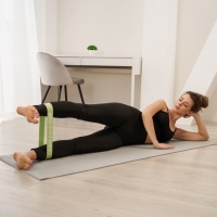 Набор фитнес-резинок ONLYTOP &laquo;Авокадо&raquo;: нагрузка 10, 14, 22 кг, 3 шт., 30х5 см
